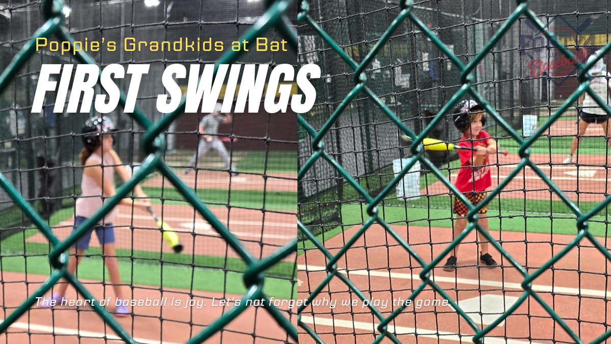 First Swings in the Batting Cage with Poppie